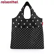 【reisenthel】-拼接風格德國輕量防水20L大購物袋Maxi shopper plus-黑色水玉