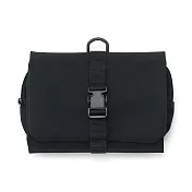 【MUJI 無印良品】聚酯纖維吊掛可拆收納袋/黑