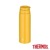 【THERMOS膳魔師】不鏽鋼可提式上蓋真空保溫杯GOGO杯750ml (JOO-750-Y) 潛水艇黃