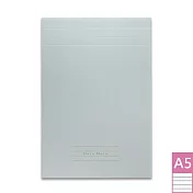 【DATA MATE A5便條本 】可撕式便條本 RF-191T  A5尺寸-橫格 淺灰藍
