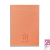 【DATA MATE A5便條本 】可撕式便條本 RF-192T  A5尺寸-方格 桔色