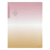 KOKUYO Pastel Cookie Sora A3資料夾20枚- 紅橙