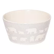 【Minoru陶器】北極熊陶瓷餐碗470ml ‧ 灰