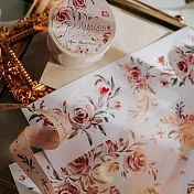 【Meow Illustration】夏之薔薇 和紙膠帶-特油含離型紙