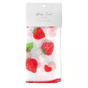 【日本KOJI】可愛圖案尼龍長條搓澡浴巾 ‧ 草莓