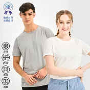 【KISSDIAMOND】臺灣認證涼感速乾上衣(KDT-8803) XL 男/煙霧灰