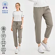 【KISSDIAMOND】台灣認證涼感防曬速乾褲(女/KDP-8805) 2XL 太空灰