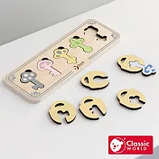 【德國 classic world 客來喜經典木玩】蒙式學習 鑰匙配對《40055》