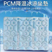 【美好家 Mehome】宇航級PCM 防暑降溫冰涼坐墊 汽車椅墊 寵物涼墊   藍色