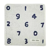 【日本丸真】SOU SOU 京都新和風口袋小方巾 數字遊戲 白 數字遊戲 白