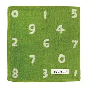 【日本丸真】SOU SOU 京都新和風口袋小方巾 數字遊戲 綠 數字遊戲 綠