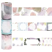 【日本Mark’s】水性筆可寫手帳標題紙膠帶3入 ‧ 粉刷