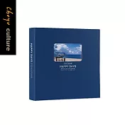 珠友  6K3孔相本/黑色內頁/可收納180枚3X5相片/相簿相冊/照片活頁收納冊/回憶紀錄冊 01深藍