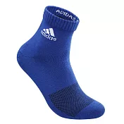 「品質卓越 台灣製造」adidas P1高機能短筒運動襪_6入組 L 藍色底/白logo