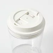【MUJI 無印良品】攜帶式透明隨行杯/附杯套/540ml