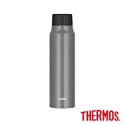 【THERMOS 膳魔師】不鏽鋼氣泡保冷隨身瓶1040ml(FJK-1000-SL) 銀河灰