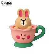 【DECOLE】 concombre 花花國裡的愛麗絲 茶杯兔兔 粉紅