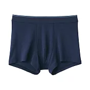 【MUJI 無印良品】男柔滑低腰拳擊內褲 XL 暗藍