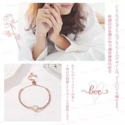 珍愛經典水鑽手鍊玫瑰金 氣質百搭鑽石手環 閃耀心/同心圓 任選 贈收納袋 Kiret 閃耀心