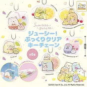 KOROKORO角落小夥伴 透明鑰匙圈 扭蛋/轉蛋 _單入隨機款