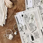 【 羊君 somesortof.fern 】 纖維 fabric fiber.｜轉印貼紙