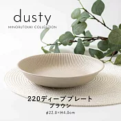 【Minoru陶器】Dusty透釉陶瓷深盤22cm ‧ 棕