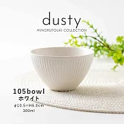 【Minoru陶器】Dusty透釉陶瓷餐碗300ml ‧ 白