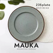【Minoru陶器】Mauka復古陶瓷淺盤23cm ‧ 灰丁藍