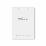 colte 上掀式筆記本 A5 100P (148x210mm)橫條 白