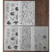 【山泥泥】轉印貼紙 | Message 素材包