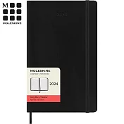 MOLESKINE 2024日記手帳12M 軟皮-L型黑