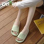 【OMORY】簡約EVA條紋拖鞋- 綠色23cm
