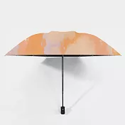 【KISSDIAMOND】UPF50+晨曦油畫風晴雨兩用黑膠自動傘(KDU-525) F 晨曦