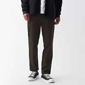 【MUJI 無印良品】男有機棉混彈性綾織合身褲70 煙燻棕