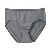 【MUJI 無印良品】女柔滑中腰內褲 S 深灰