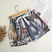 【AnZa】冰爽凍感棉綢休閒短褲 (多色)            FREE 4.水墨藍