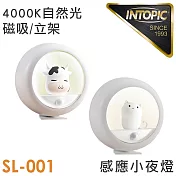 INTOPIC 充電式 感應小夜燈(GW-SL-001) 療癒乳牛