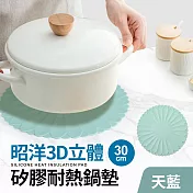 【Quasi】昭洋矽膠耐熱鍋墊30cm 天藍