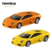 【日本正版授權】TOMICA 多美小汽車 PREMIUM 兩款一組(一般+初回特別式樣)- 05 藍寶堅尼 Murcielago