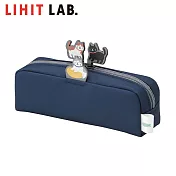 LIHIT LAB.貓貓筆袋 靛藍色
