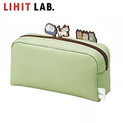 LIHIT LAB. 貓貓筆袋-L 蘋果綠