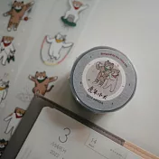 【小犬工作室】虎年小犬│Happy Together 霧面PET紙膠帶