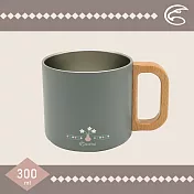 ADISI 不鏽鋼木柄保溫杯 AS23070 (300ml) / 城市綠洲 (杯子 杯具 不鏽鋼杯) 霧煙灰