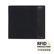 MONDAINE 瑞士國鐵Urban系列RFID 8卡拉鏈零錢包短夾- 賽車黑