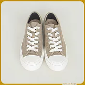 【花見小路】全新帆布鞋革命/輕風鞋/超輕量/休閒鞋/ EU39 奶茶棕