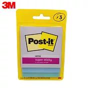 3M 3321狠黏便條紙 7.6x7.6cm  3321-SSBLU