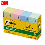 3M 可再貼4色標籤紙 2.5x6.5cm JBF-1000