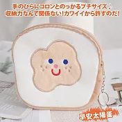 【Sayaka紗彌佳】零錢包 日系可愛人氣趣味小物系列小物收納包  -早安太陽蛋