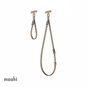 Moshi 二合一背帶/手腕帶 燻木棕