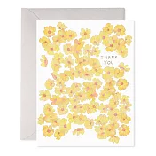 【 E.Frances 】YELLOW FLOWERS THANK YOU 感謝卡 #TY416